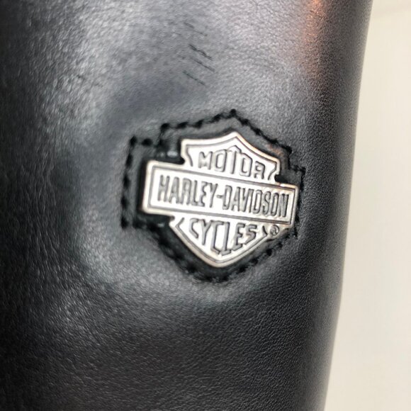 Harley-Davidson Women's Black Leather Cowgirl Boots Sz. 9 GORGEOUS! - Picture 11 of 12